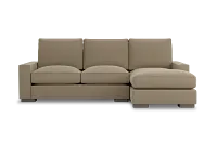 Edgewater Elite Taupe Right Chaise Sectional
