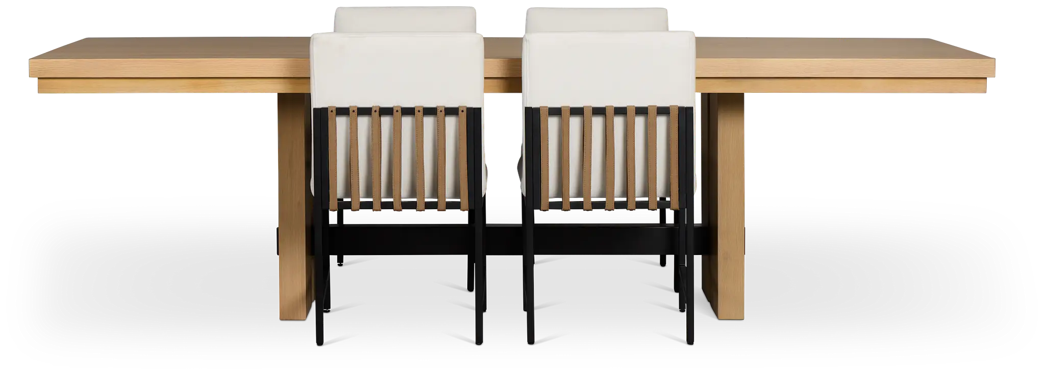 Highland Light Tone Rect Table & 4 Upholstered Chairs Highland Light Tone Rect Table & 4 Upholstered Chairs