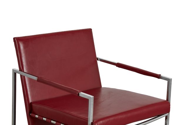 Russell Red Uph Accent Chair