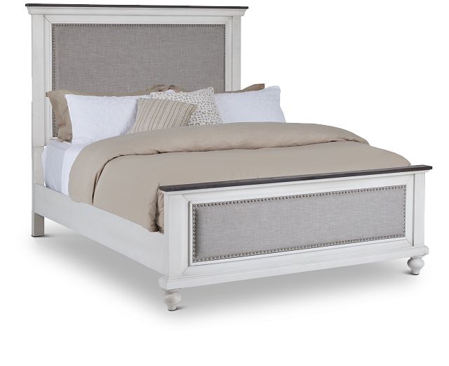 Grand Bay Two-tone Wood Panel Bed