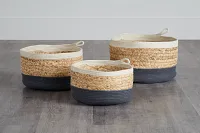 Ariel Multicolored Set Of 3 Basket