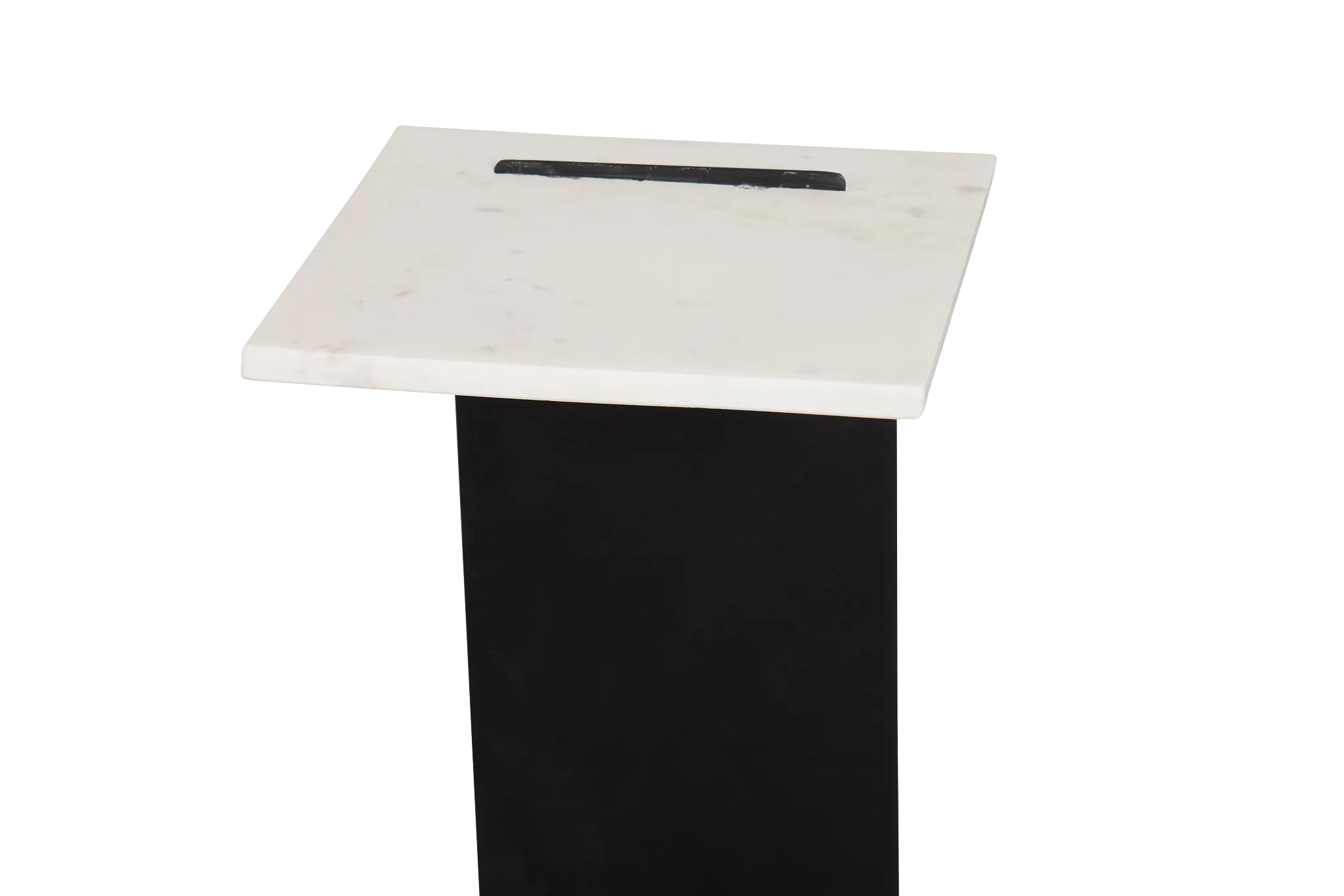 Clove White Metal Accent Table