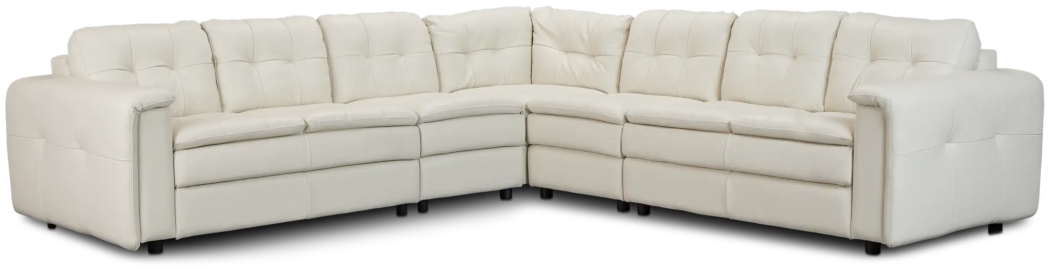 Rowan Light Beige Leather Large Two-arm Sectional Rowan Light Beige Leather Large Two-arm Sectional