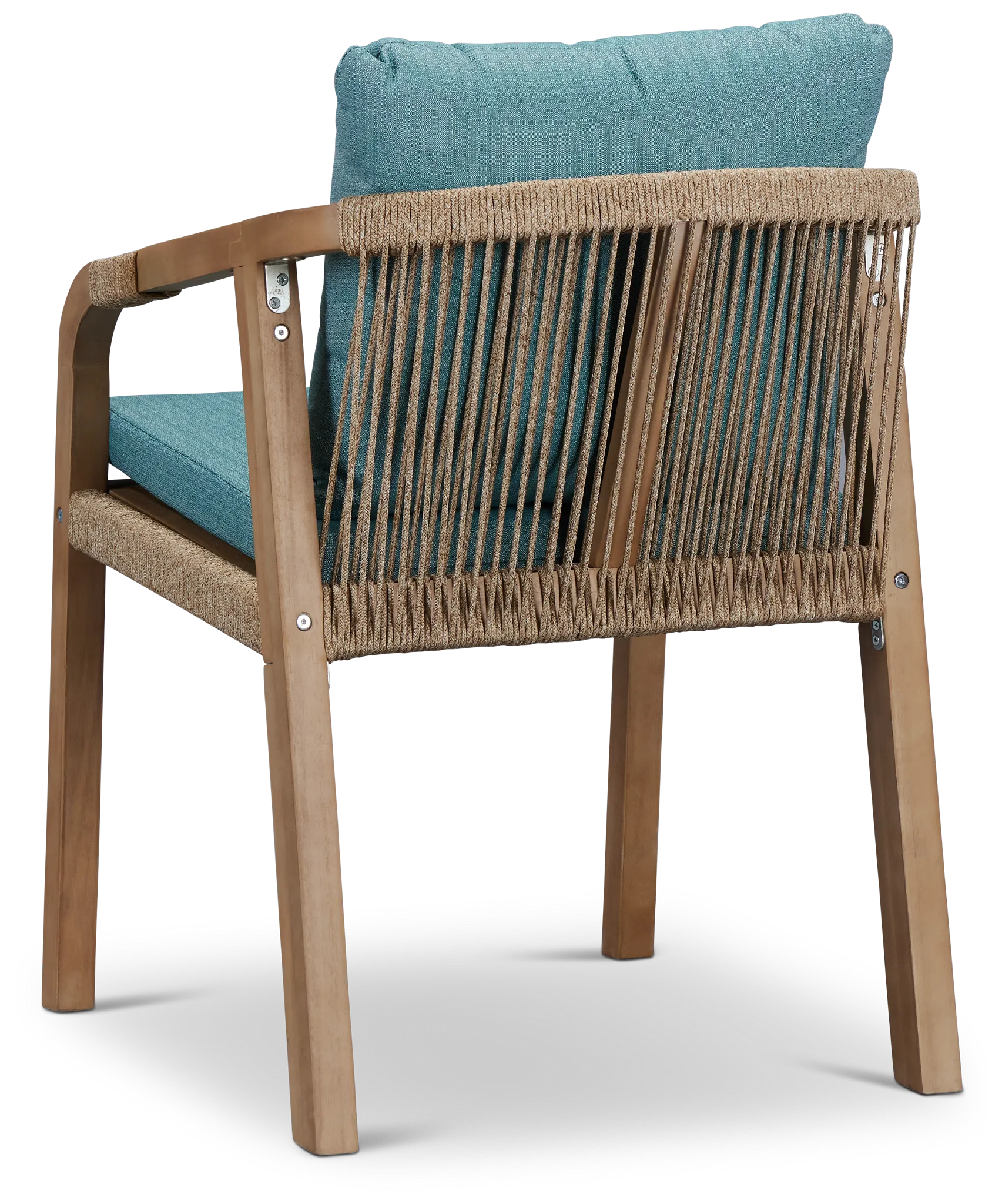 Laguna Teal Cushioned Arm Chair