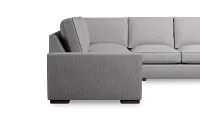Edgewater Revenue Gray Small Two-arm Sectional