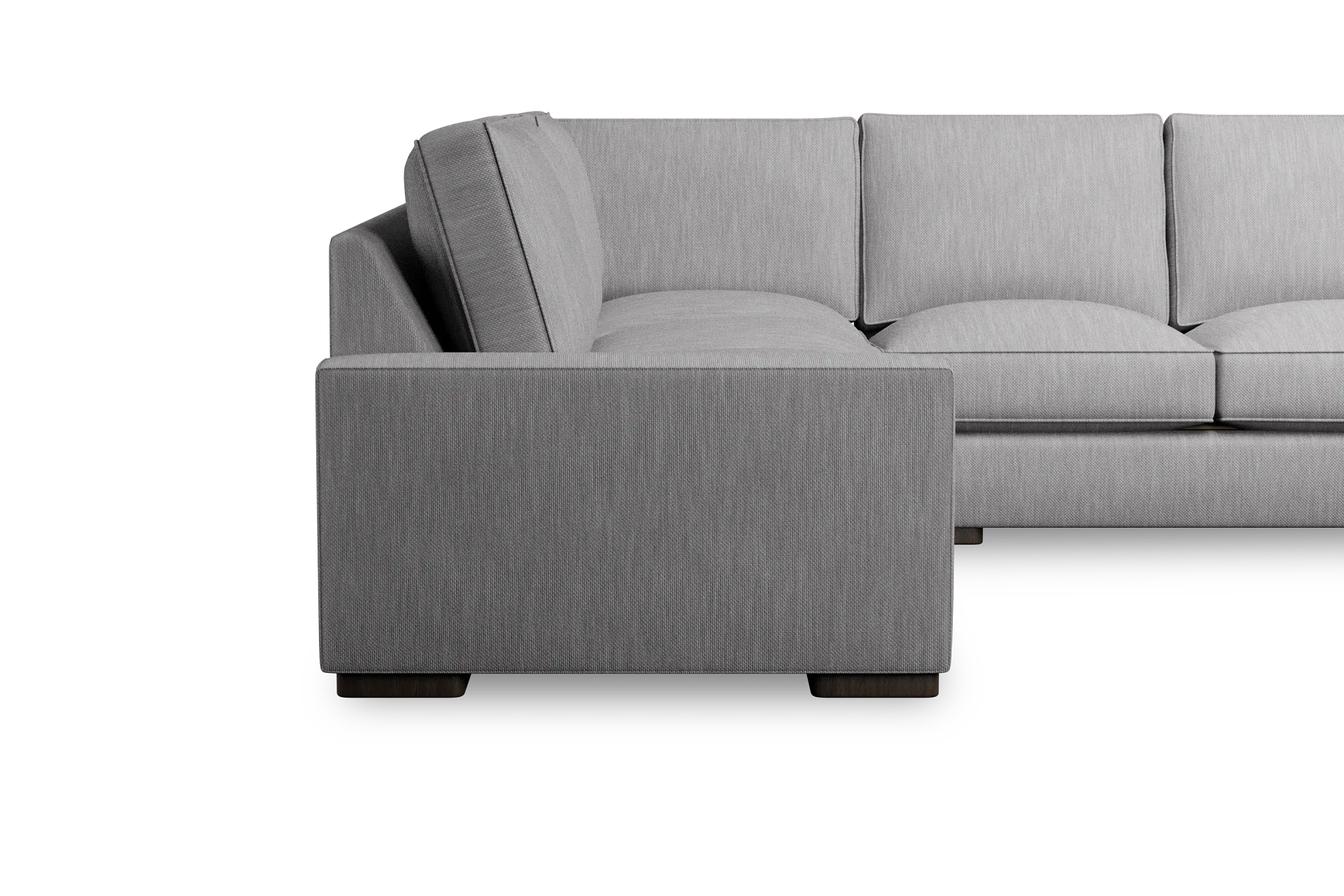 Edgewater Revenue Gray Small Two-arm Sectional