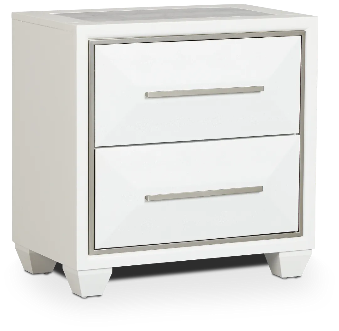 Manhattan White Nightstand