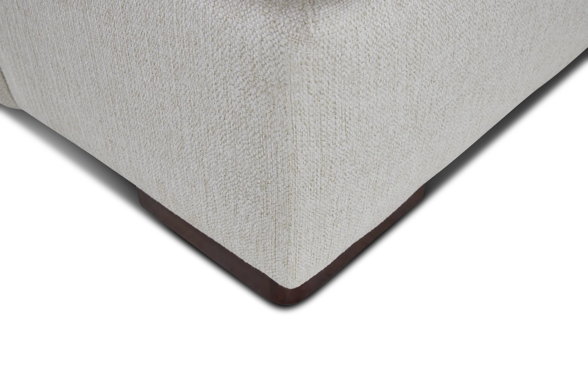 Austin White Fabric Large Left Cuddler Sectional