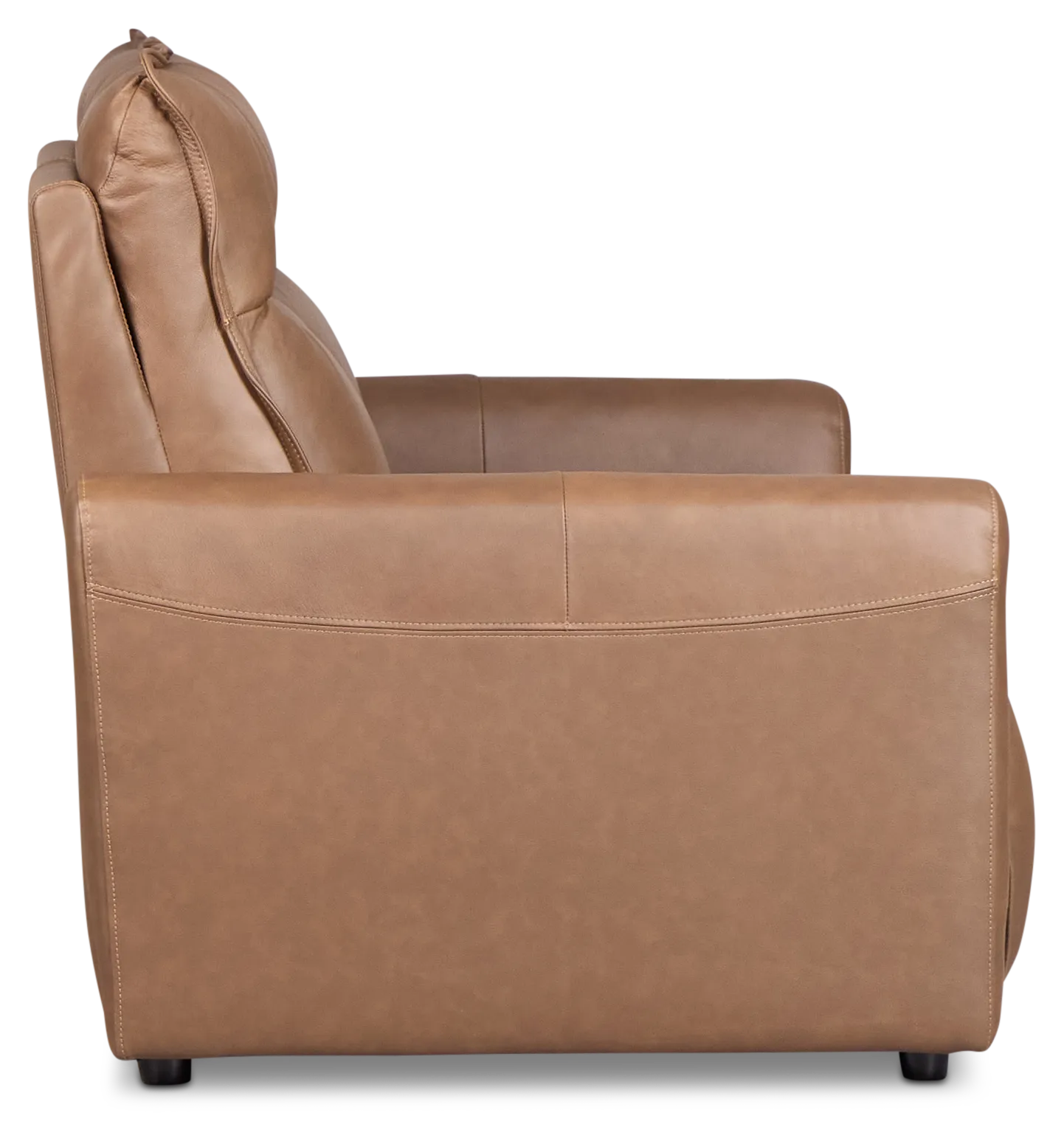 Edison Dark Brown Leather/Vinyl 2-piece Modular Power Reclining Sofa