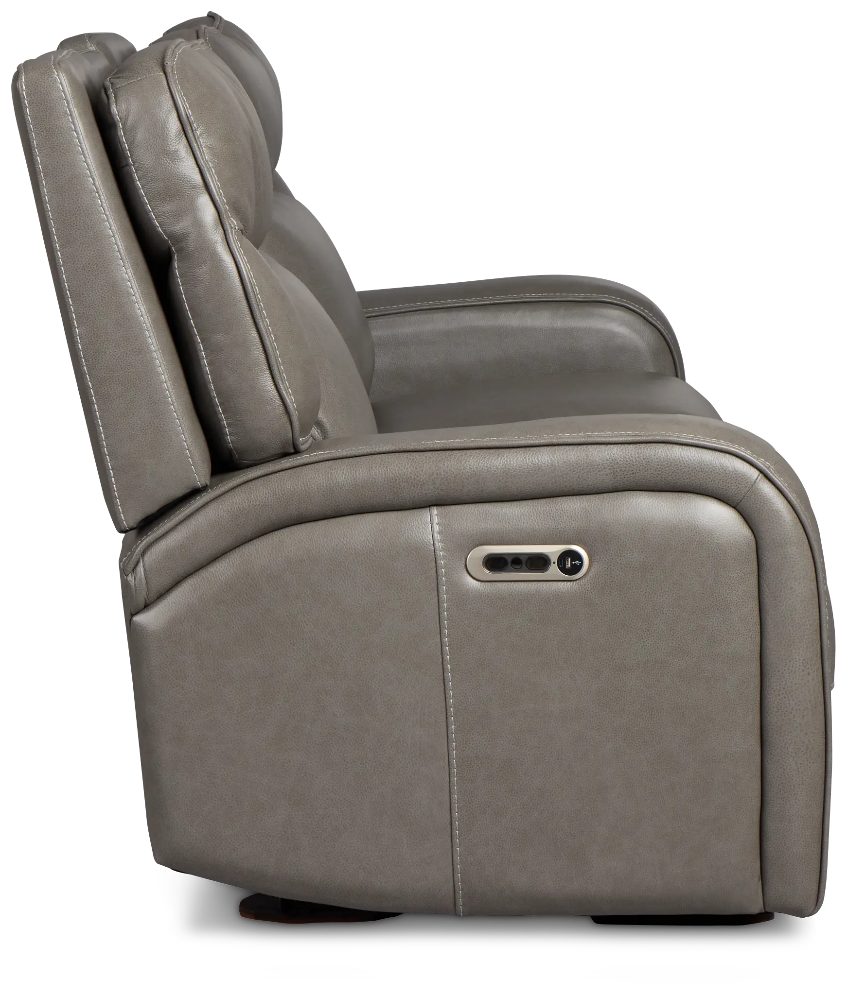 Jasper Gray Leather Power Reclining Sofa Jasper Gray Leather Power Reclining Sofa