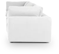 Grant White Fabric 3-piece Modular Sofa