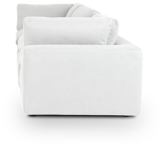 Grant White Fabric 3-piece Modular Sofa