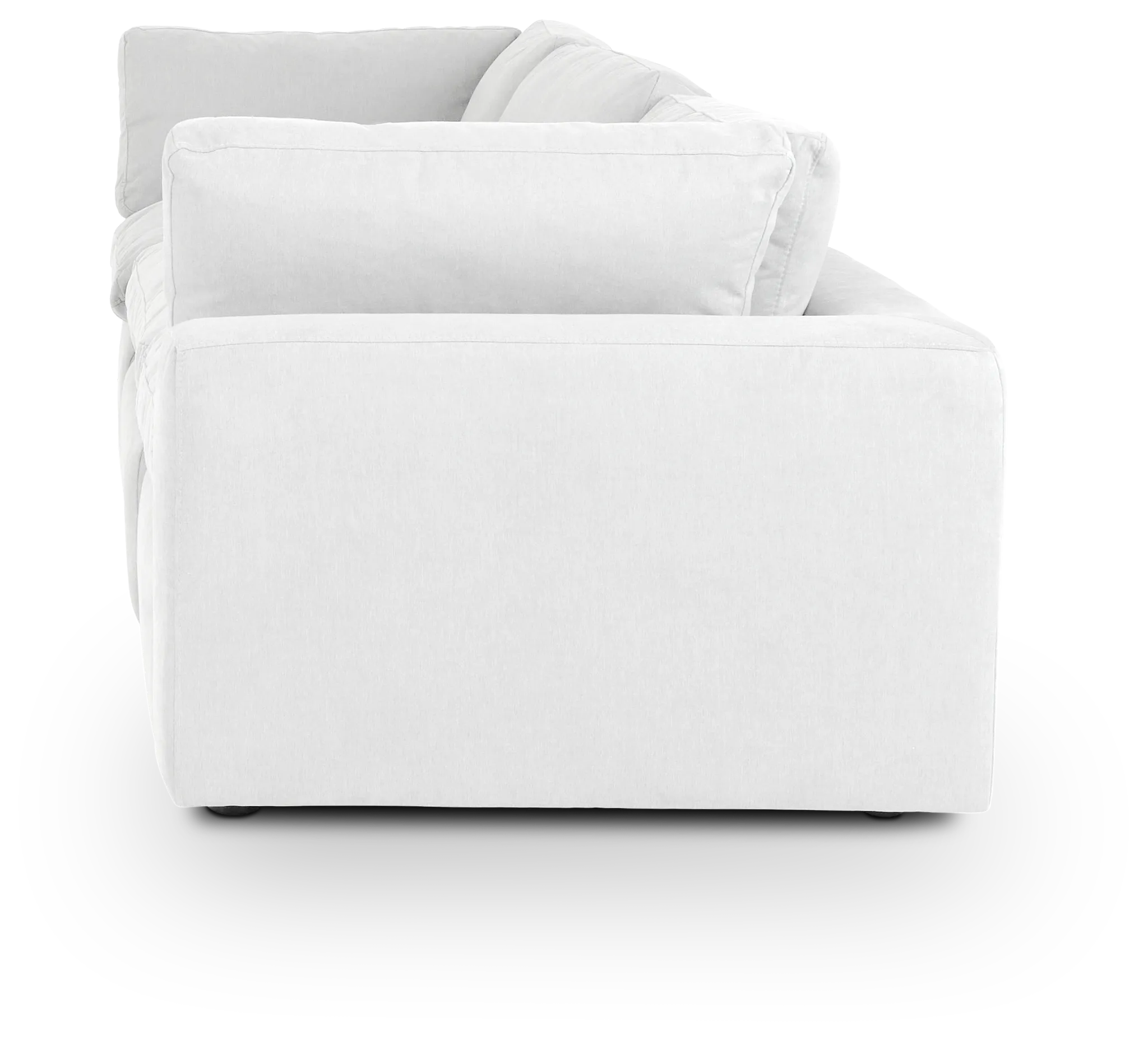 Grant White Fabric 3-piece Modular Sofa