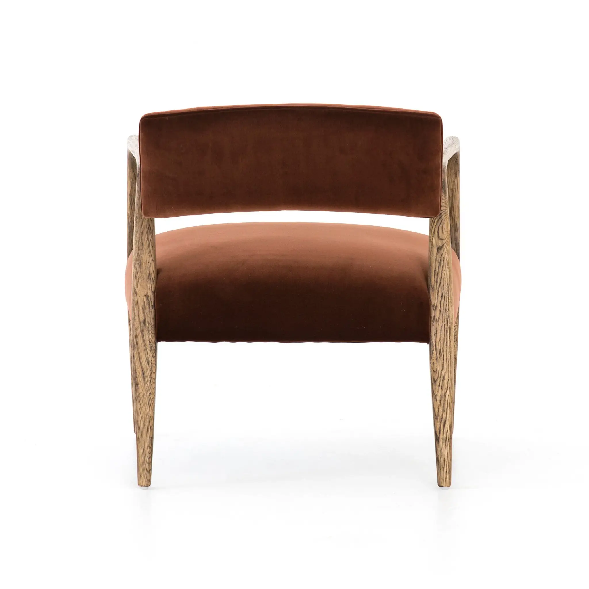 Joe Dark Orange Velvet Accent Chair Joe Dark Orange Velvet Accent Chair