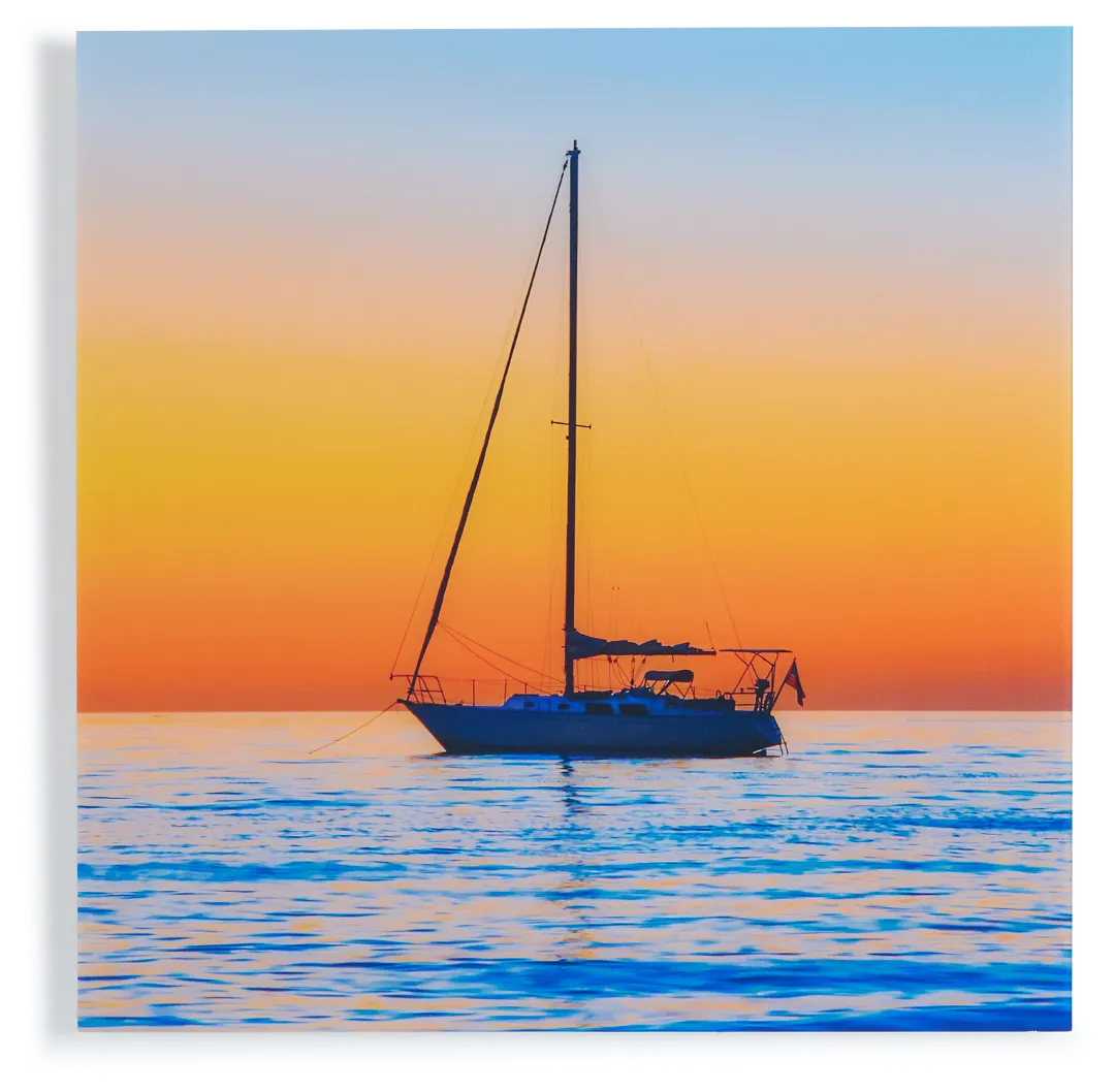 Golden Sail Acrylic Wall Art