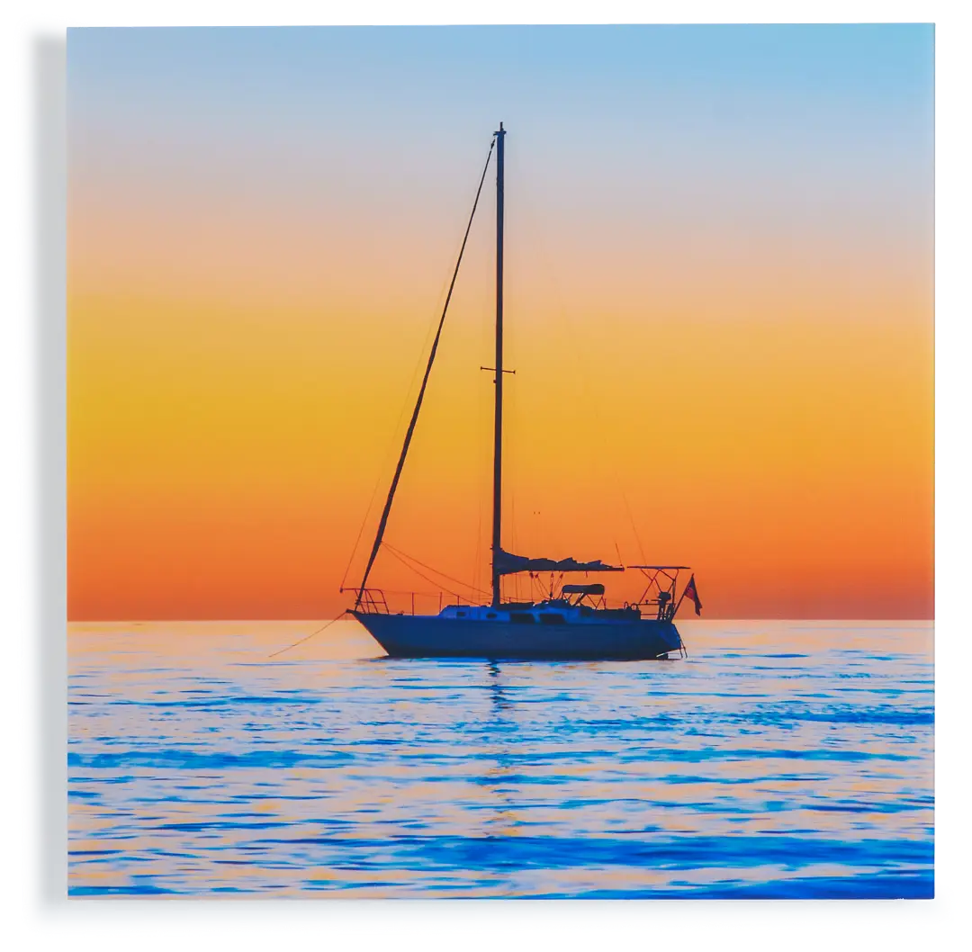 Golden Sail Acrylic Wall Art Golden Sail Acrylic Wall Art