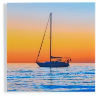 Golden Sail Acrylic Wall Art