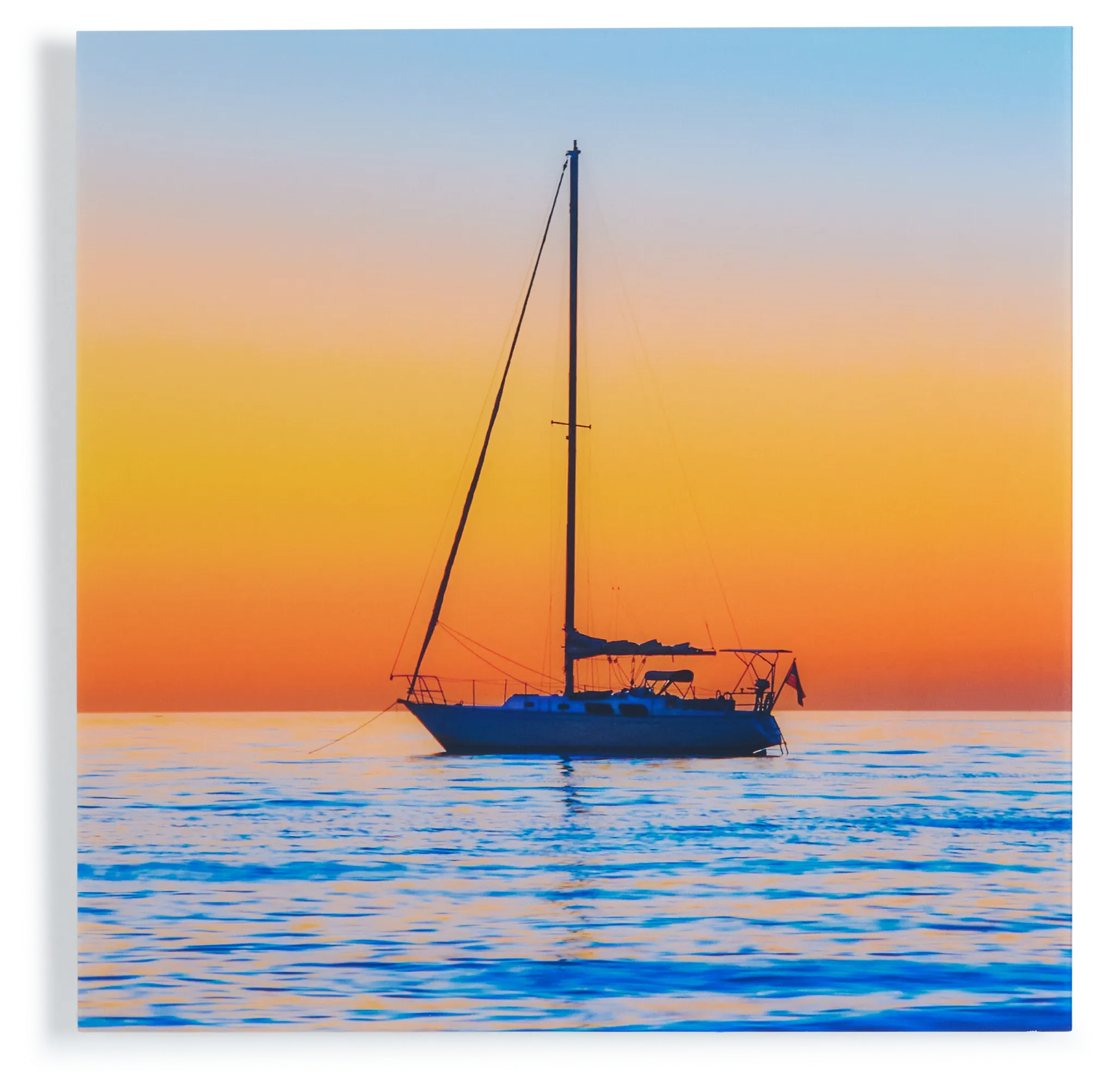 Golden Sail Acrylic Wall Art