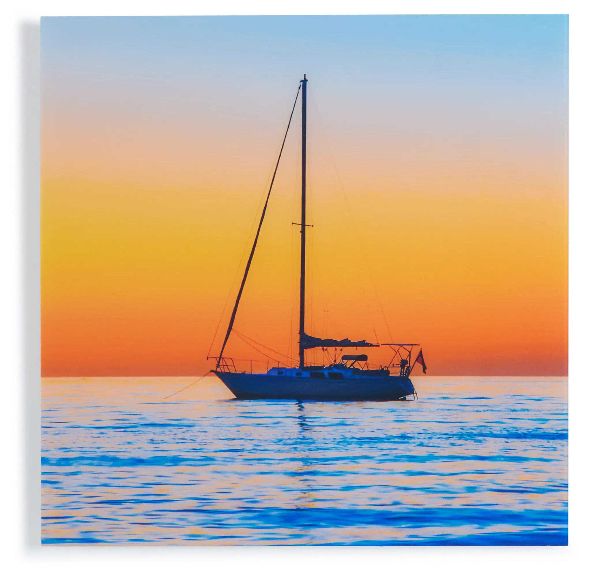 Golden Sail Acrylic Wall Art Golden Sail Acrylic Wall Art