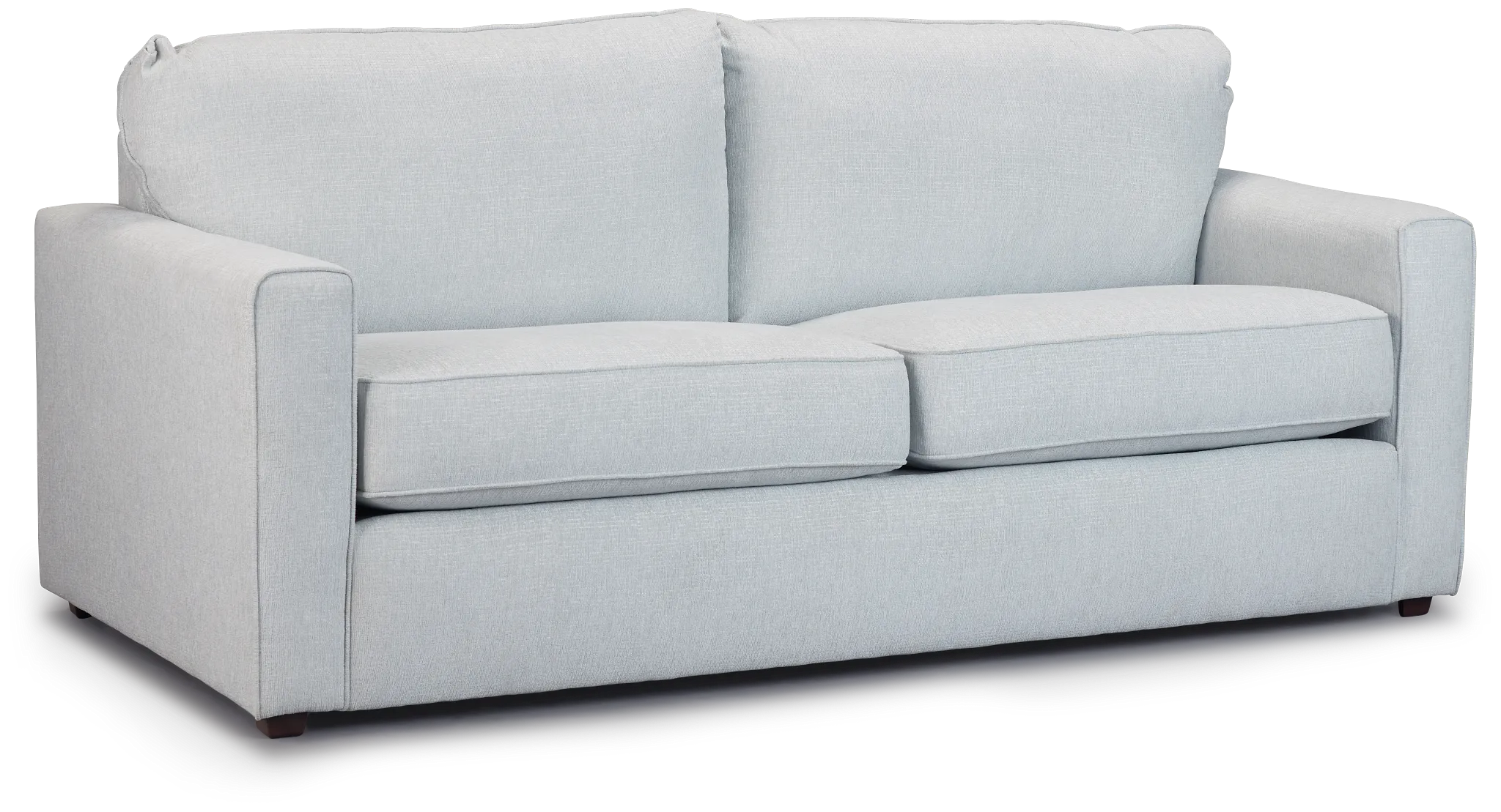 Avalon Light Blue Fabric Memory Foam Sleeper