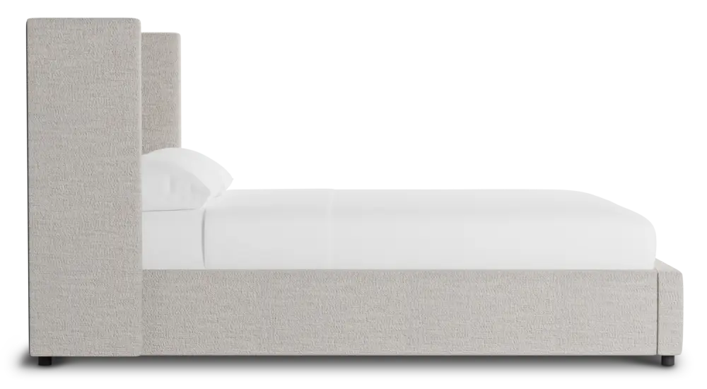 Captiva Maguire Pewter 48" Upholstered Shelter Bed Captiva Maguire Pewter 48" Upholstered Shelter Bed