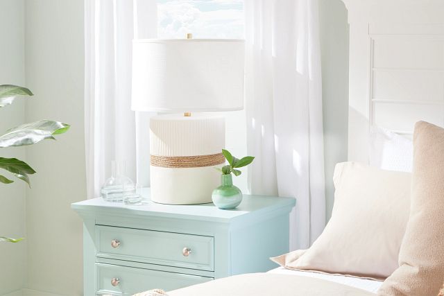 Soothe White Ceramic Table Lamp