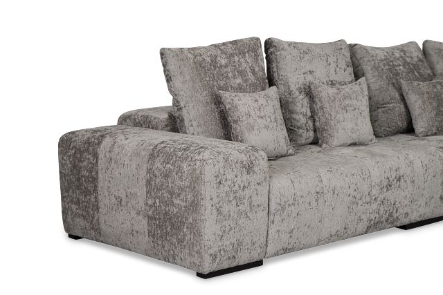 Skylar Gray Fabric Small Two-arm Sectional