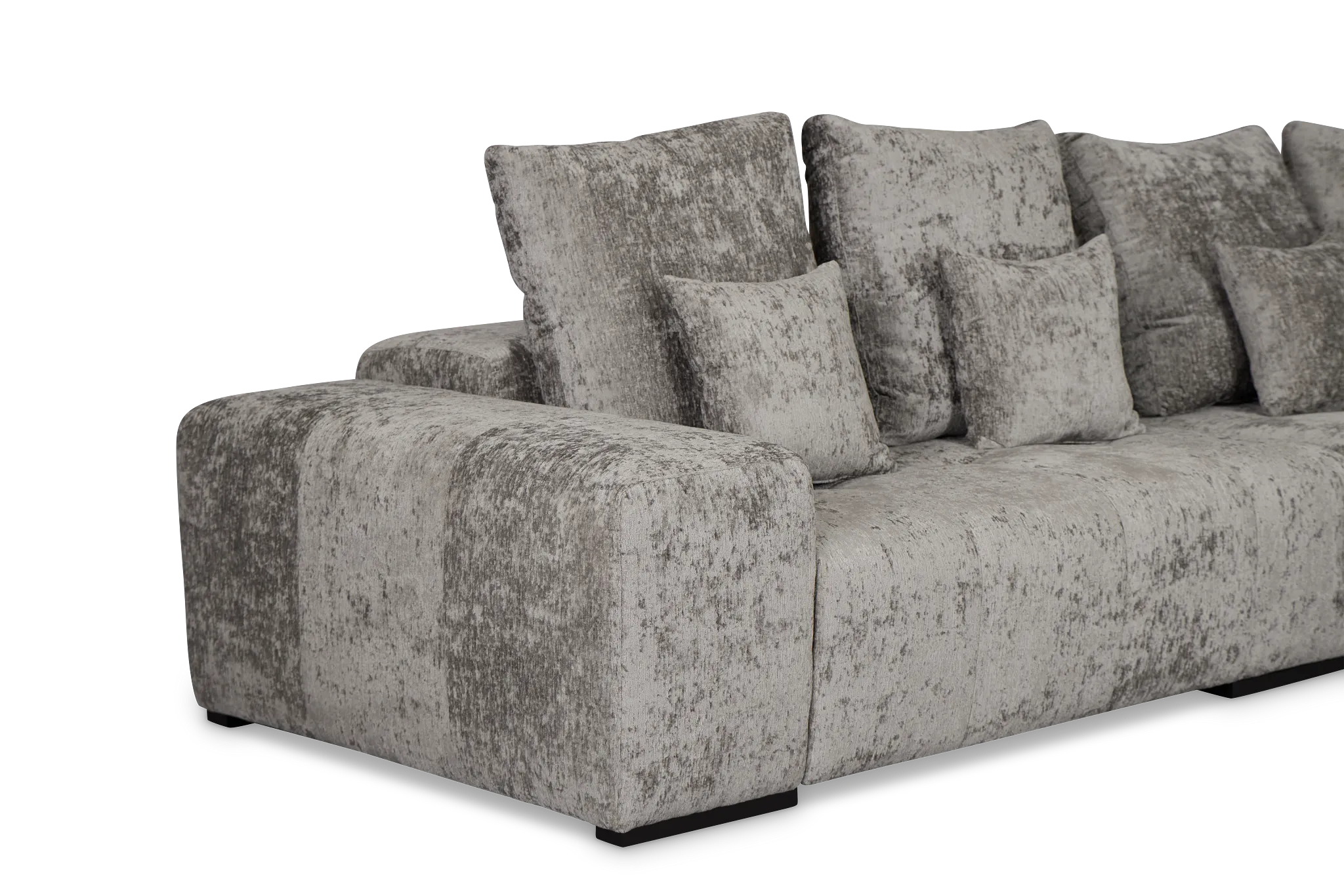 Skylar Gray Fabric Small Two-arm Sectional