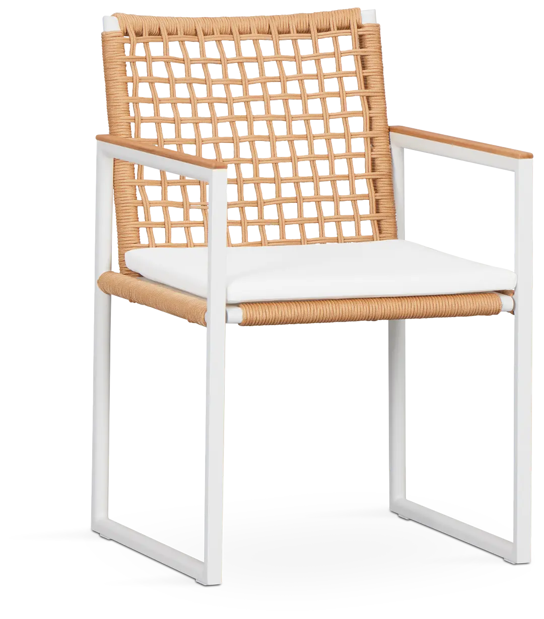 Sunrise White Teak Arm Chair Sunrise White Teak Arm Chair