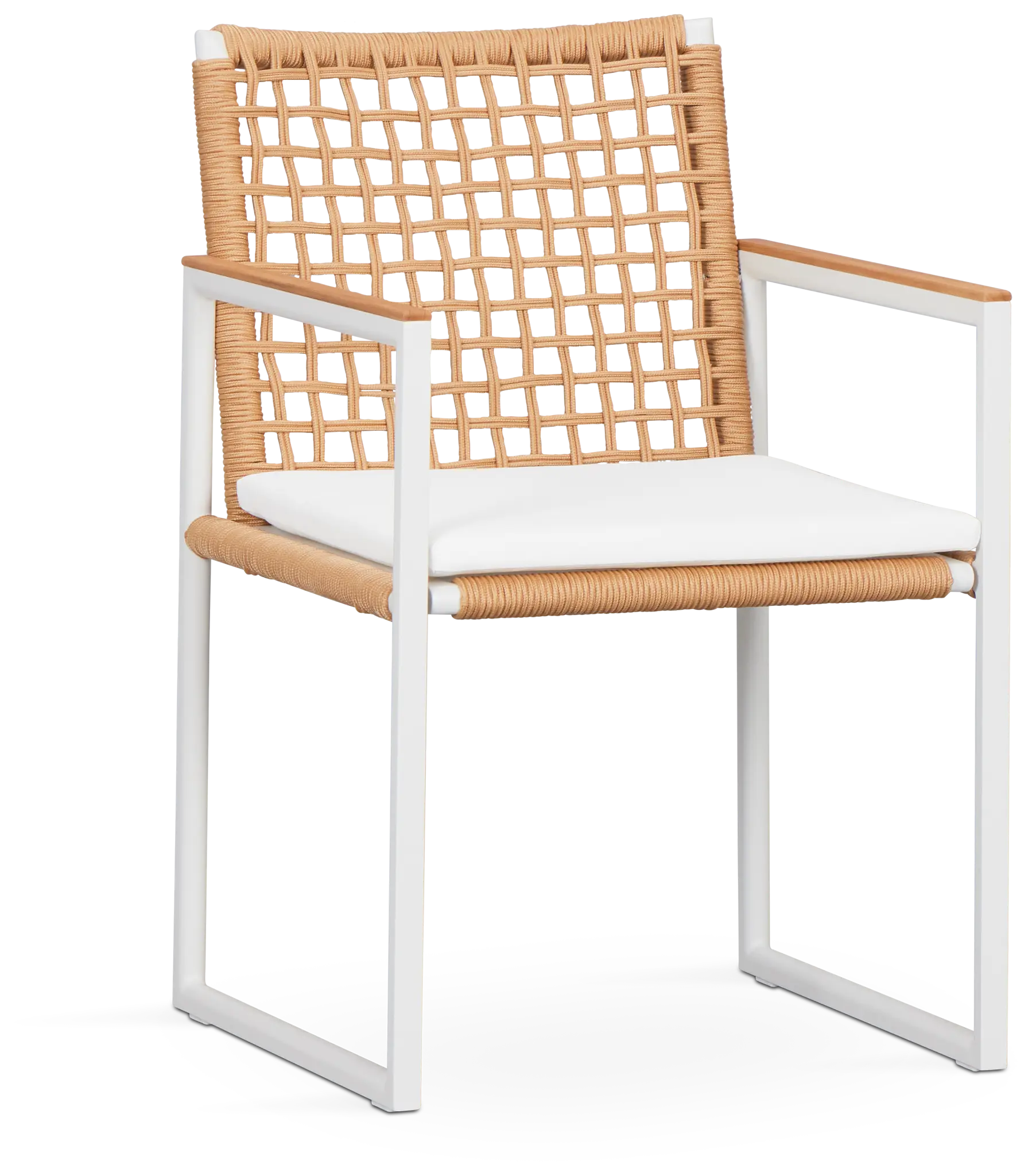 Sunrise White Teak Arm Chair Sunrise White Teak Arm Chair