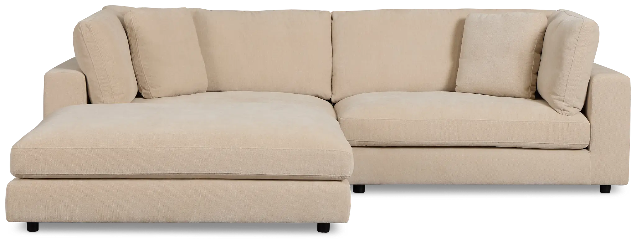 Lounge Light Beige Fabric Chaise Sectional Lounge Light Beige Fabric Chaise Sectional