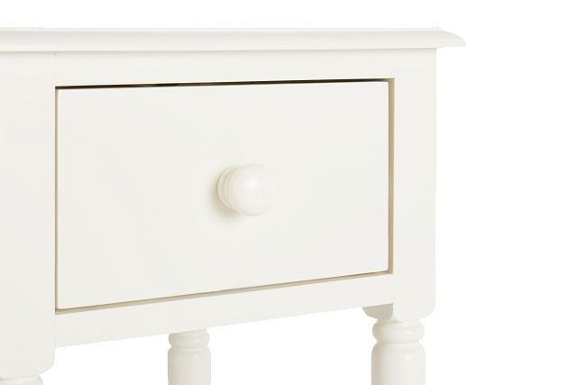 Moana White Power Nightstand