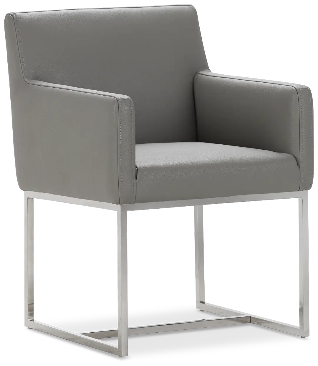 Miami Gray Micro Upholstered Arm Chair Miami Gray Micro Upholstered Arm Chair