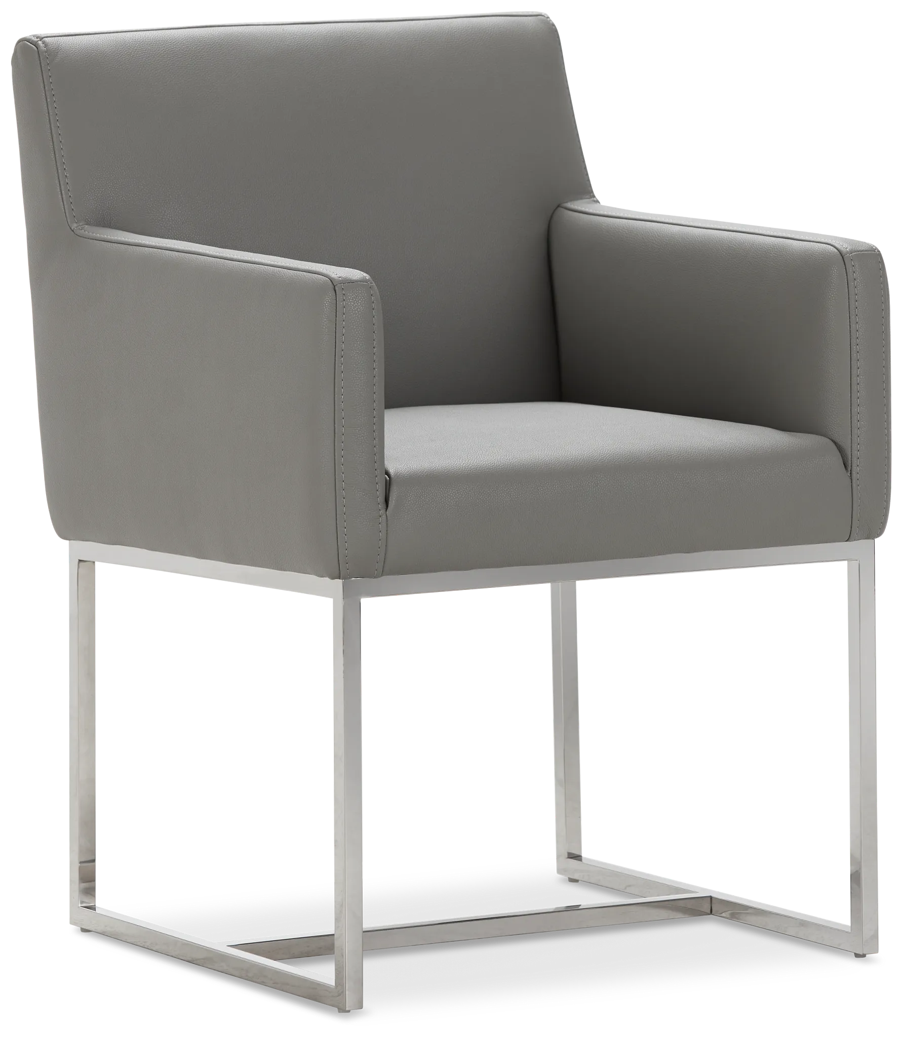 Miami Gray Micro Upholstered Arm Chair
