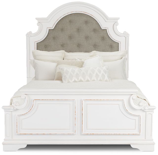 Wilmington Two-tone Uph Panel Bed (2)