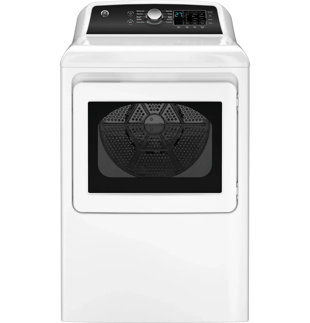 Ge 58 Series White Front Load Gas Dryer