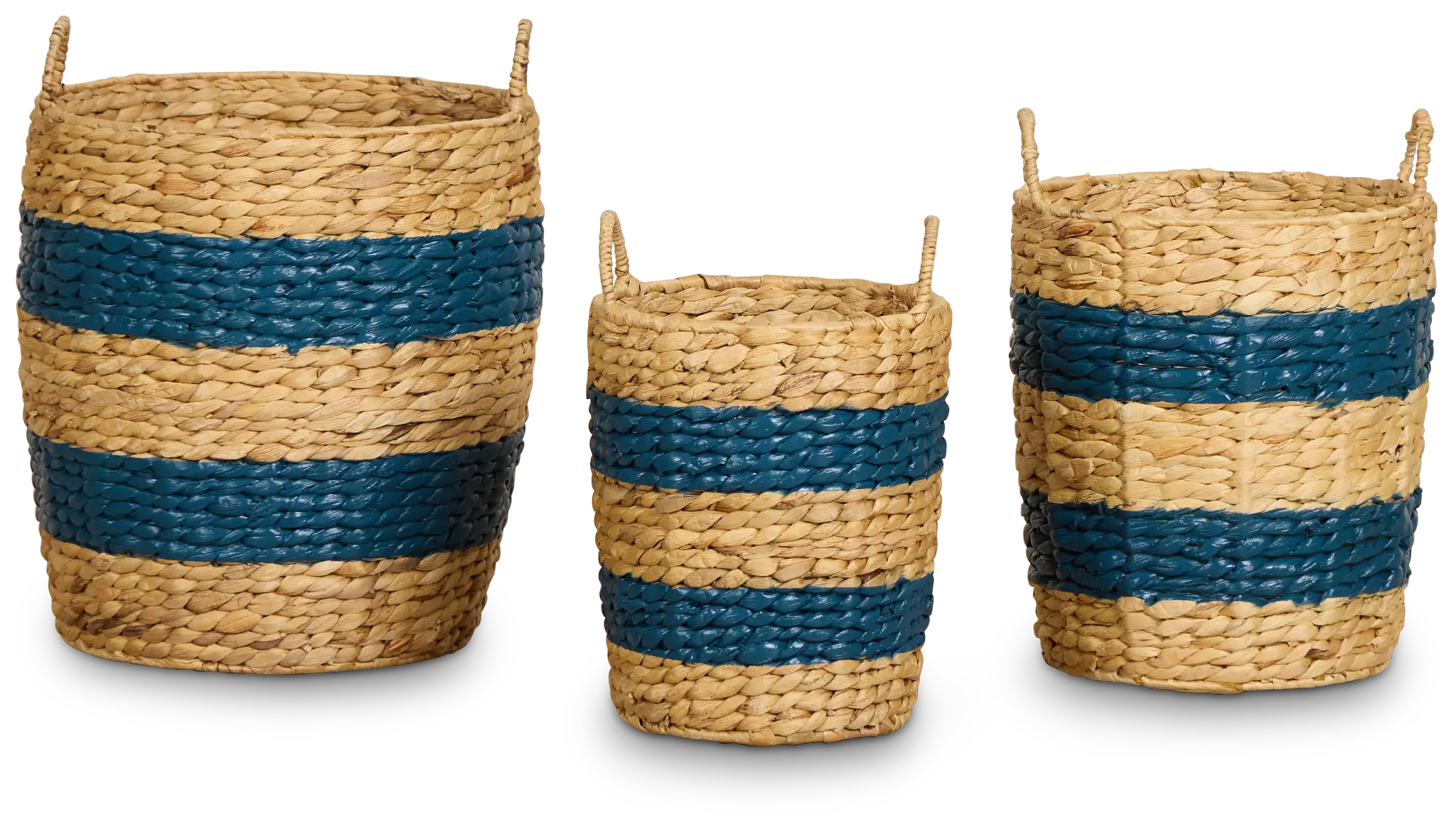 Maddie Set Of 3 Stripe Basket Maddie Set Of 3 Stripe Basket