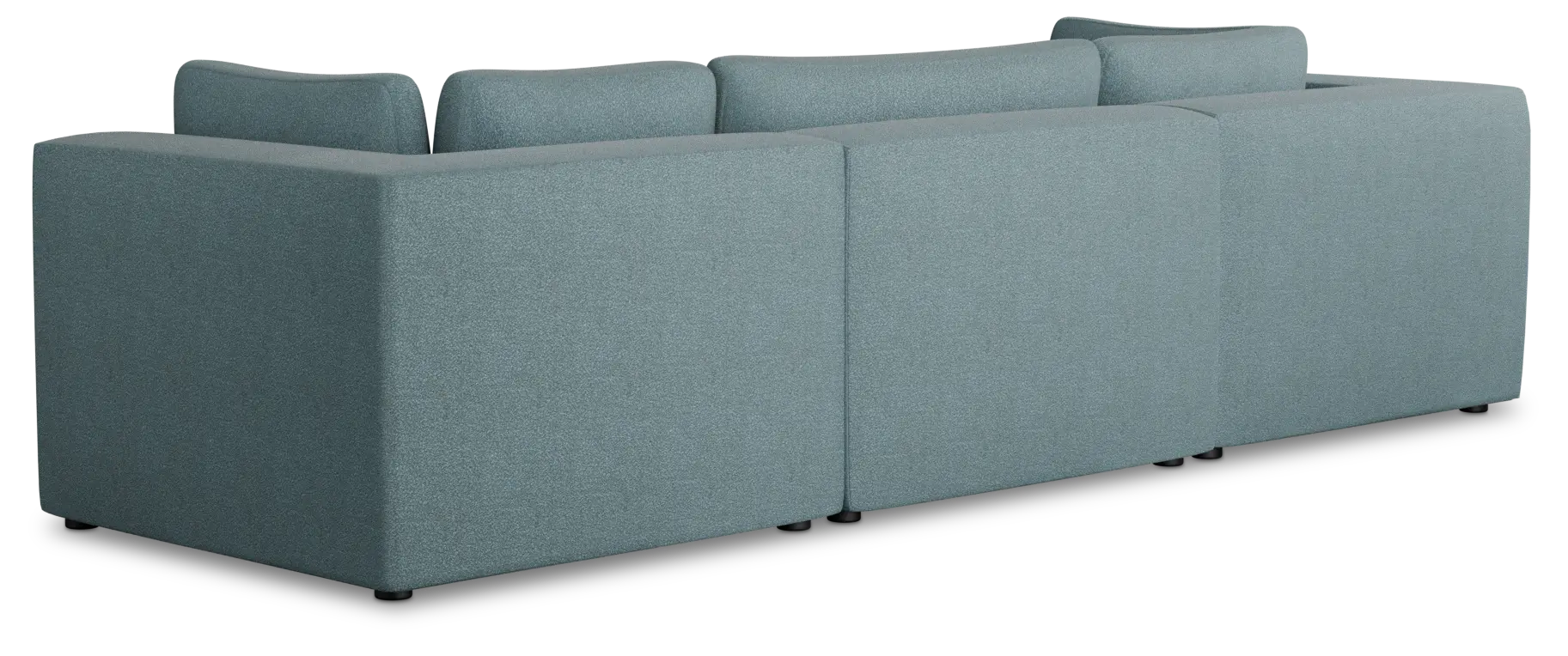 Destin Sutton Blue Fabric 3 Piece Modular Sofa Destin Sutton Blue Fabric 3 Piece Modular Sofa