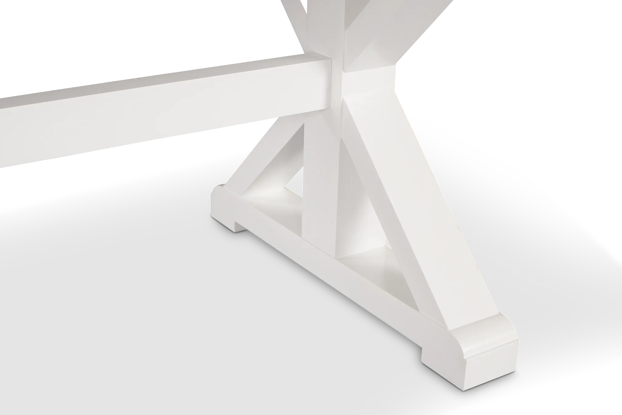 Nantucket Two-tone Light Tone Trestle Table