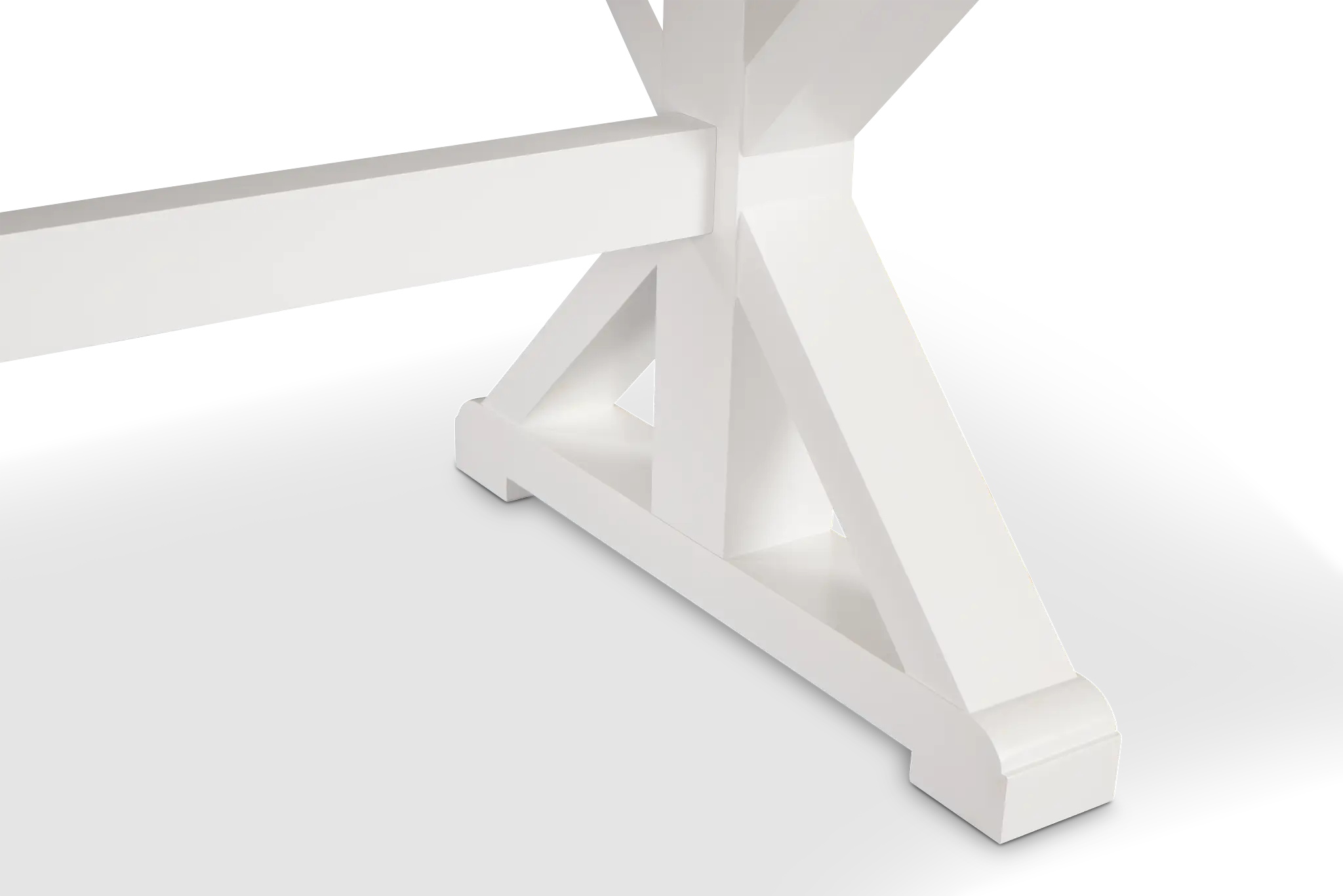 Nantucket Two-tone Light Tone Trestle Table Nantucket Two-tone Light Tone Trestle Table