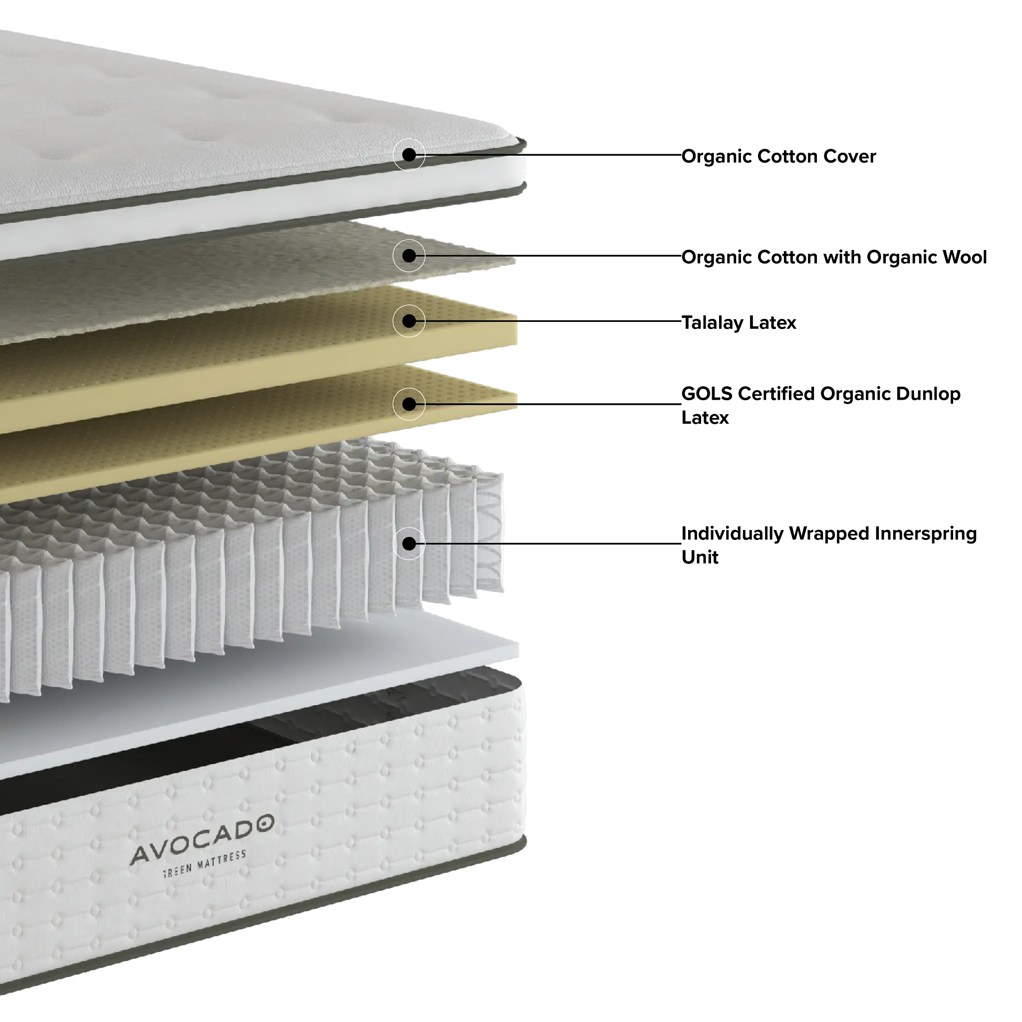 Avocado Green 15.50" Plush Box Top Mattress Avocado Green 15.50" Plush Box Top Mattress