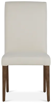 Destination Light Gray Short Slipcover Chair With Medium-tone Leg
