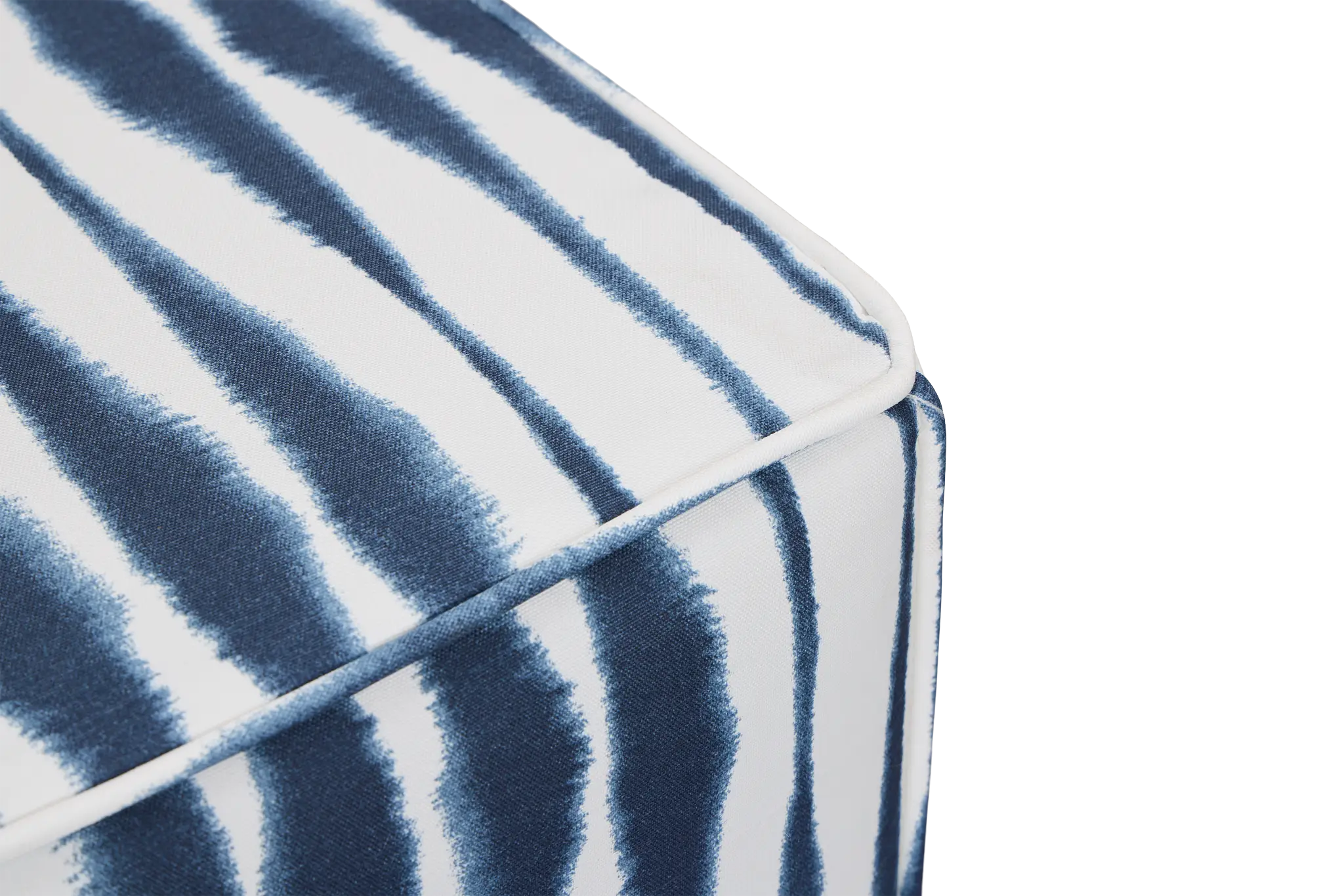 Salix Navy Fabric Accent Pouf Salix Navy Fabric Accent Pouf