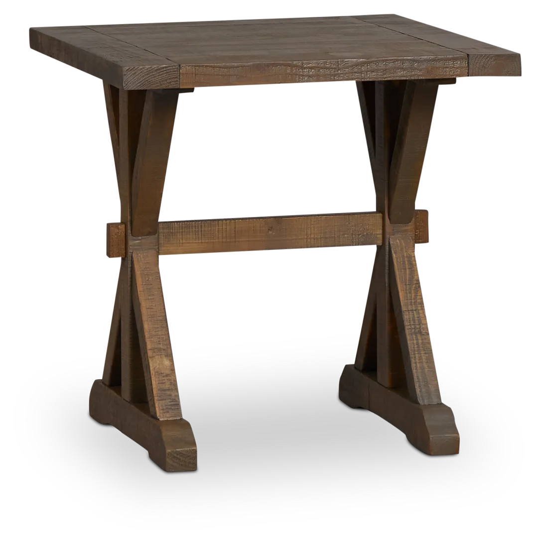 Joplin Light Tone Rectangular End Table