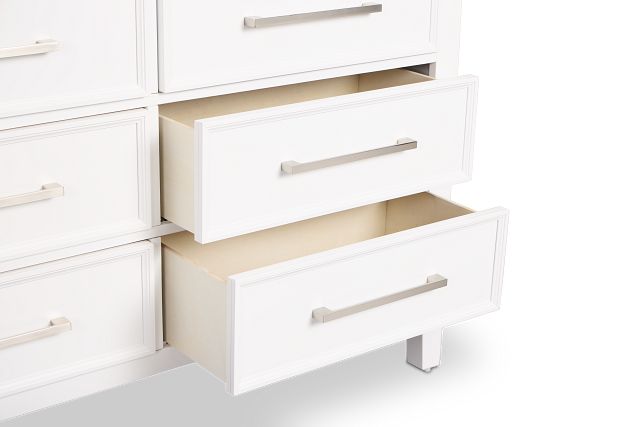 Seabrook White Small Dresser & Mirror