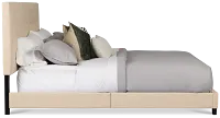 Flagler Beige Uph Panel Bed