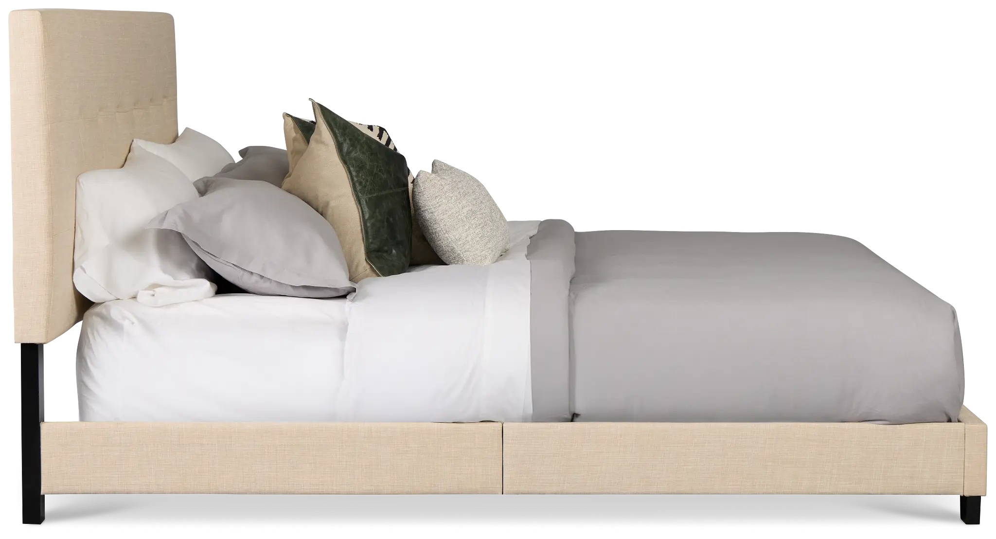 Flagler Beige Uph Panel Bed Flagler Beige Uph Panel Bed