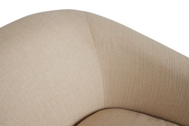Paloma Beige Micro Swivel Accent Chair