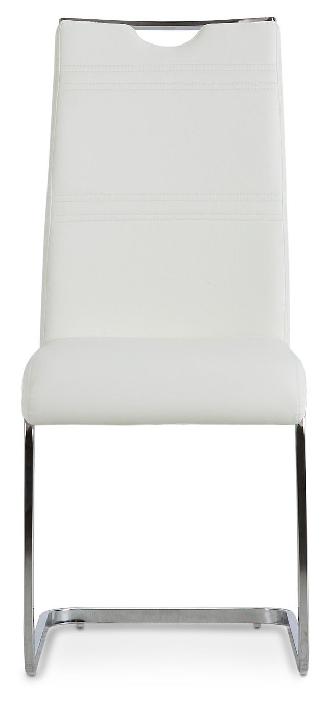 Treviso White Upholstered Side Chair (3)