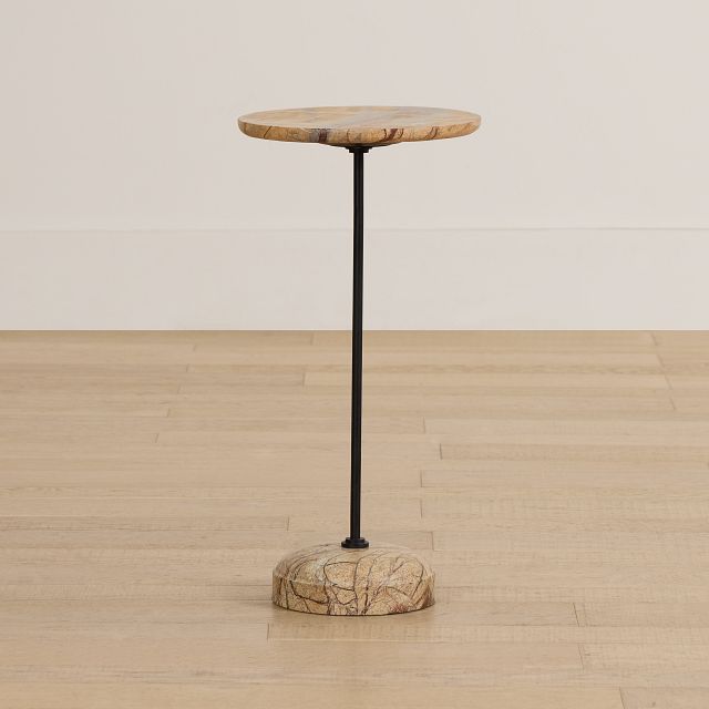 Ardalion Brown Stone Accent Table
